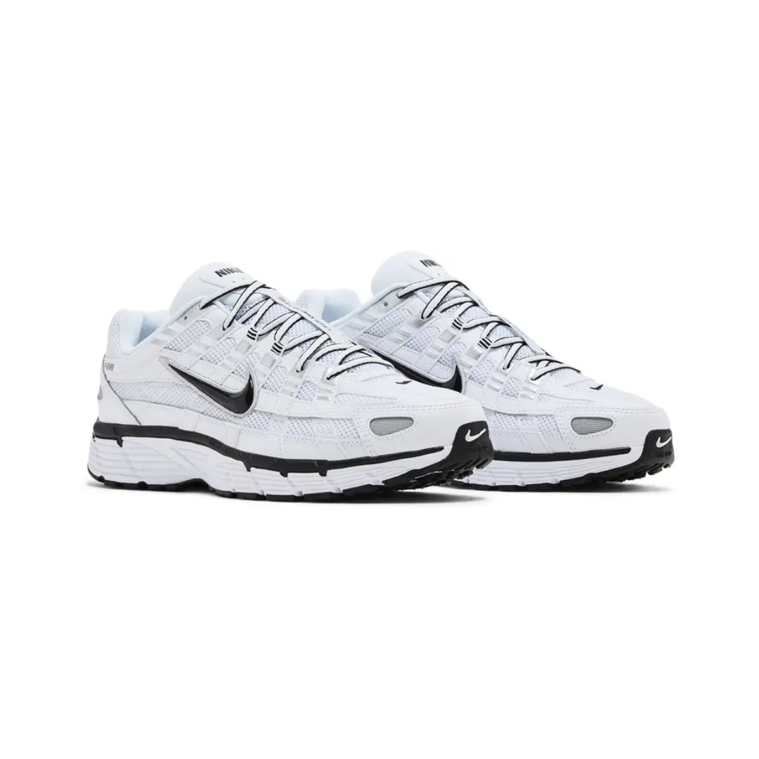 NIKE P-6000 WHITE METALLIC SILVER BLACK