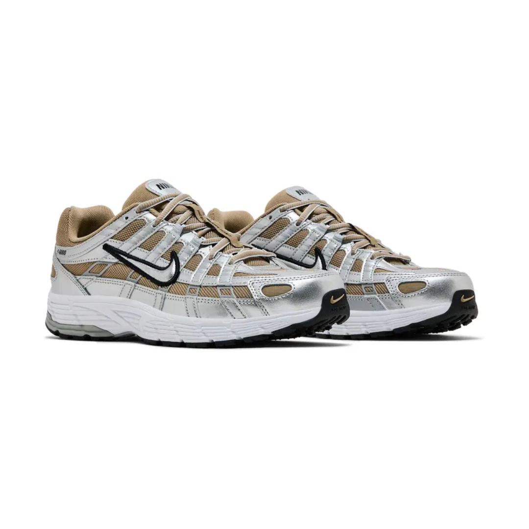 NIKE P-6000 KHAKI METALLIC SILVER