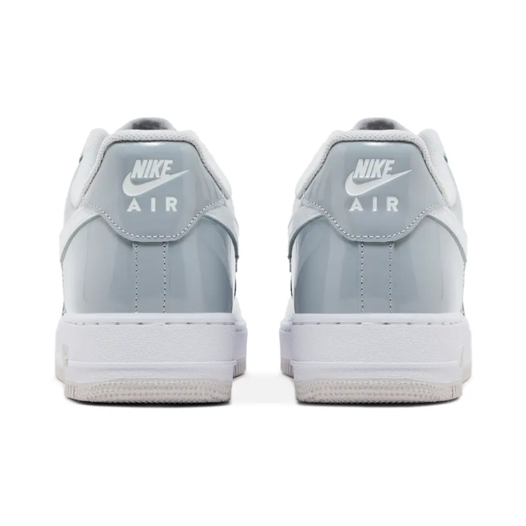 NIKE AIR FORCE 1 '07 LV8 WOLF GREY PATENT